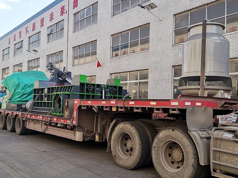 Fully Automatic Scrap Metal Hydraulic Baling Machine Packing and Shipping