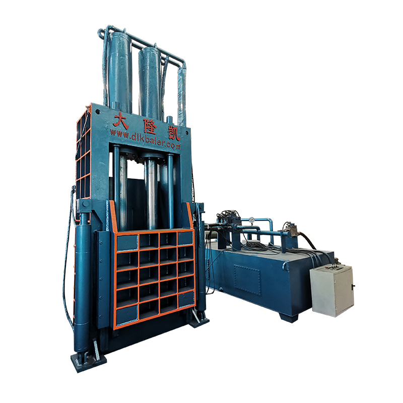 Hydraulic Vertical Baling Press Machine For Waste Metal / Paper / Cloth Recycling