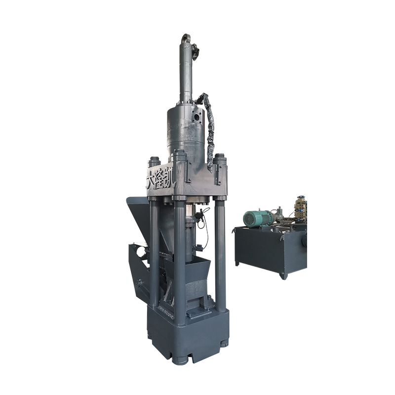 Vertical Iron / Steel / Aluminum Crushing Material Briquetting Press Machine